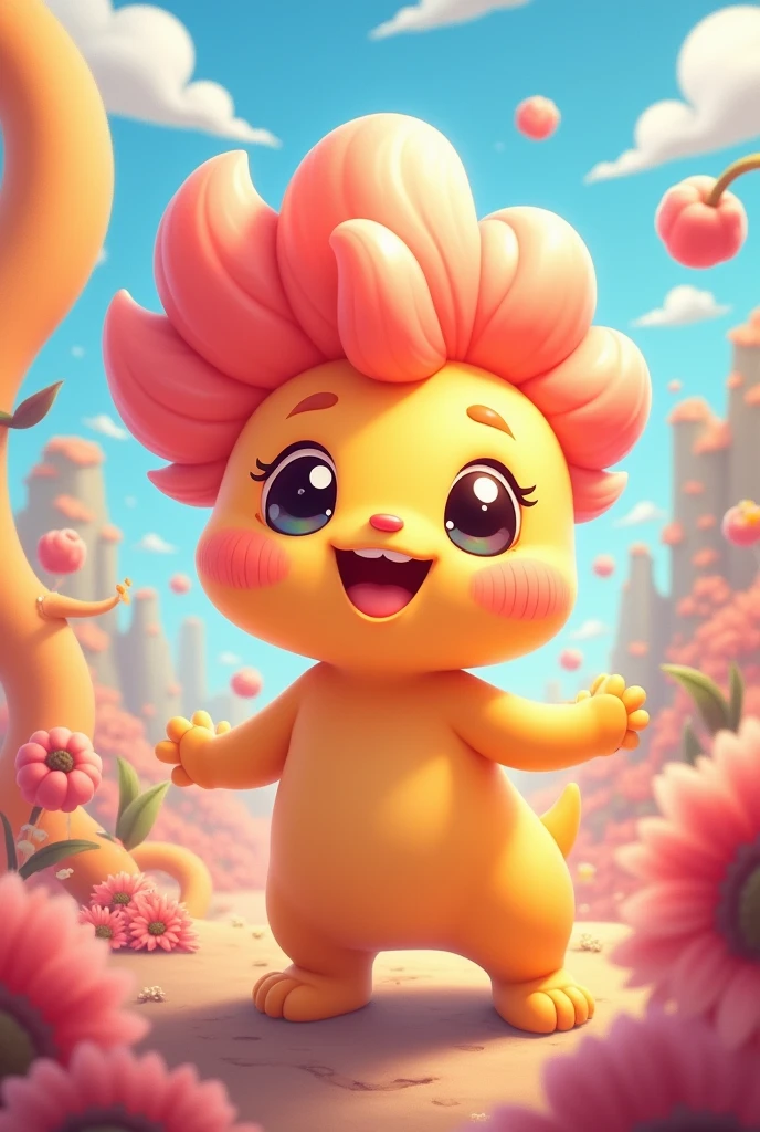 Please draw Japapa from the commentary group Colorful Peach