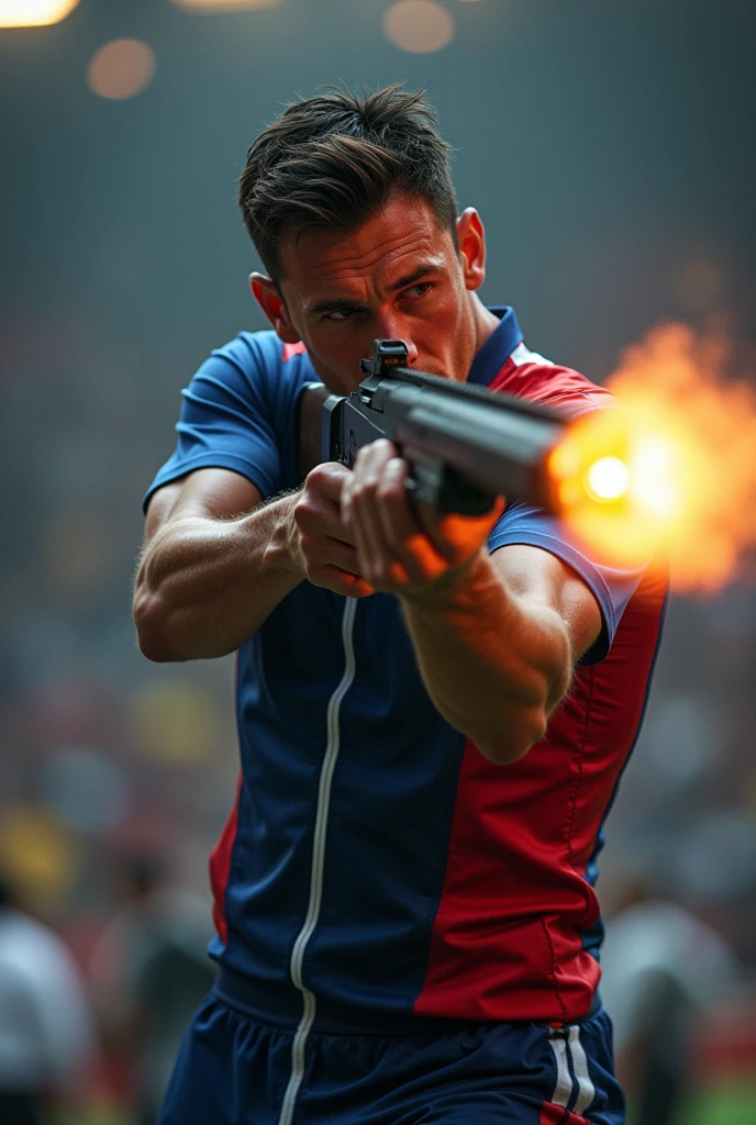 Olympic male shooter shoots back