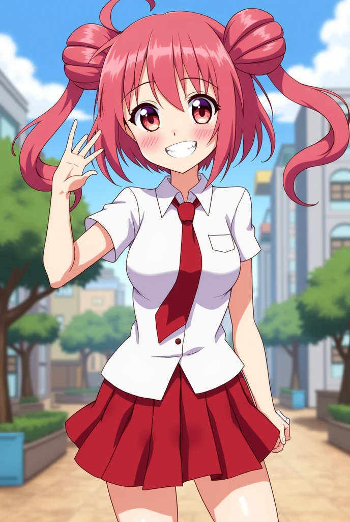 Please draw the Vocaloid Kasane Teto