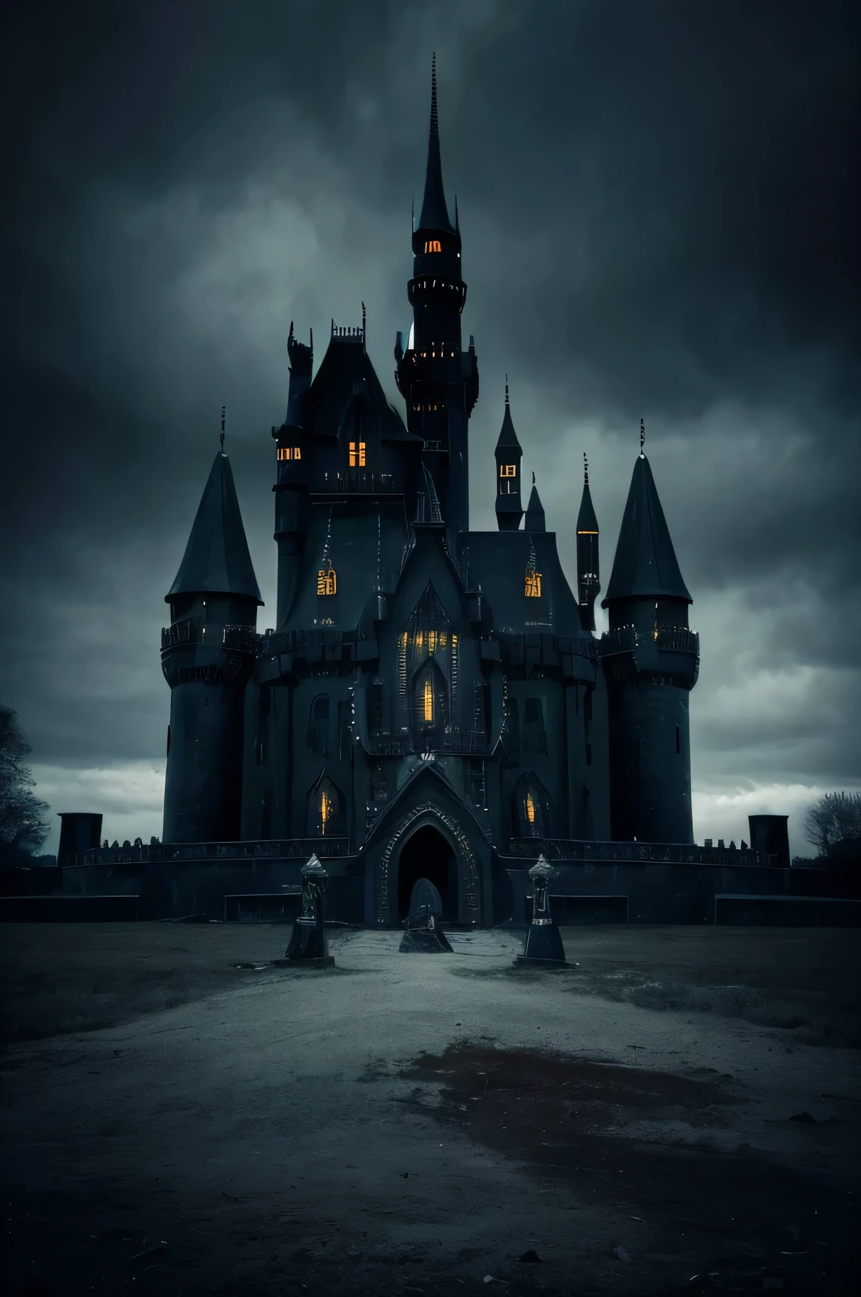 Atheism or Religion　Dark fantasy　Born as the child of the devil, this pitch black castle resembles the Omen in the horror movie　disaster々A new aura is felt throughout the place.　