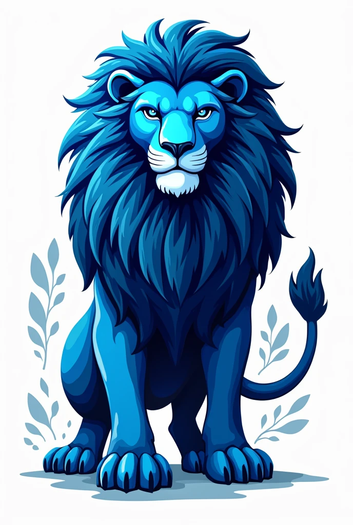 Blue Lion logo for t-shirt design 