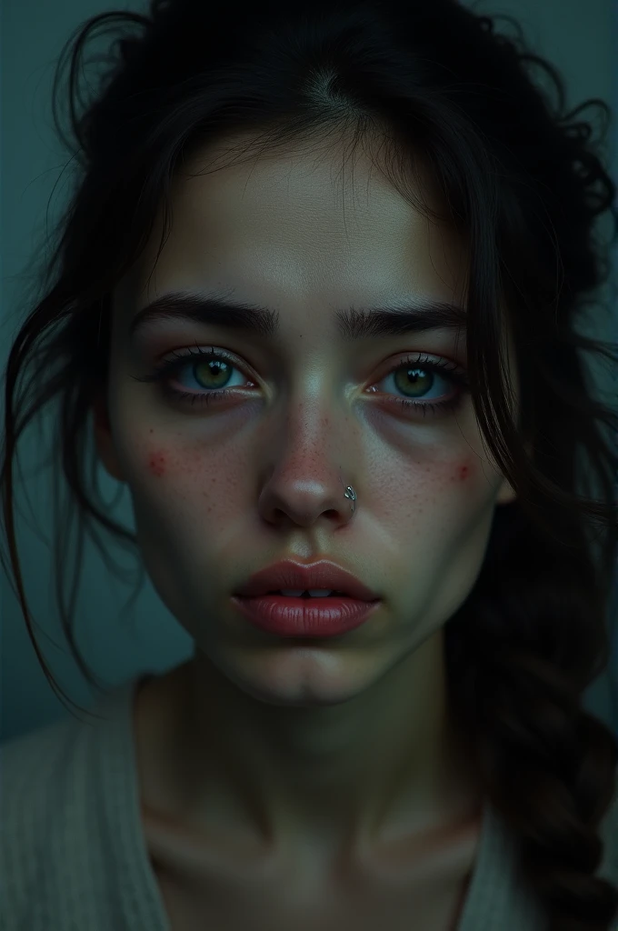 Woman sad photo