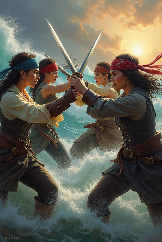 4 powerful female pirates fighting to conquer the sea
