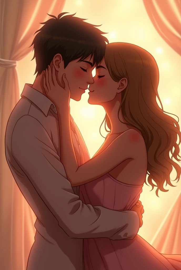 Kissing animation