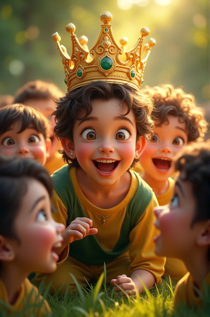 A king's crown. happy , write below Chosen Generation