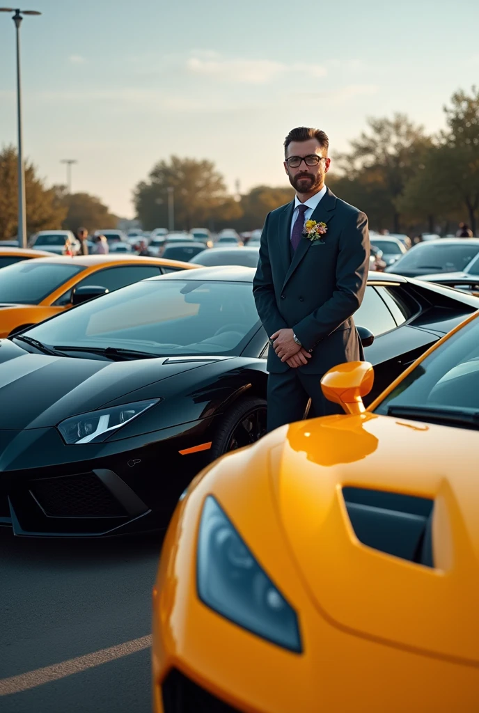 Rich men with so many cars