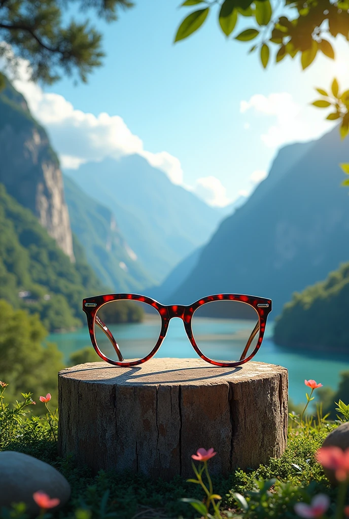 Generate me a cover photo for Facebook page for online business of eyeware product the page name is View me Nepal we also done eye taste generate me a unique design of cover design it as a cover photo not a girls and boys photo