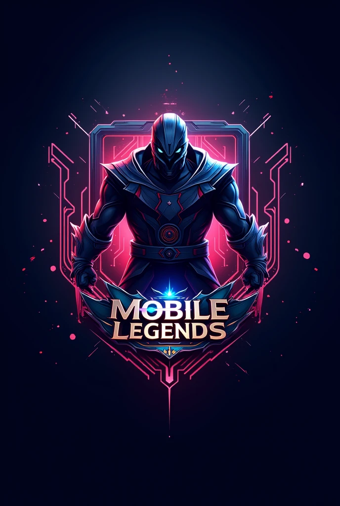 make a logo, a very cool modern technology mobile legends related one