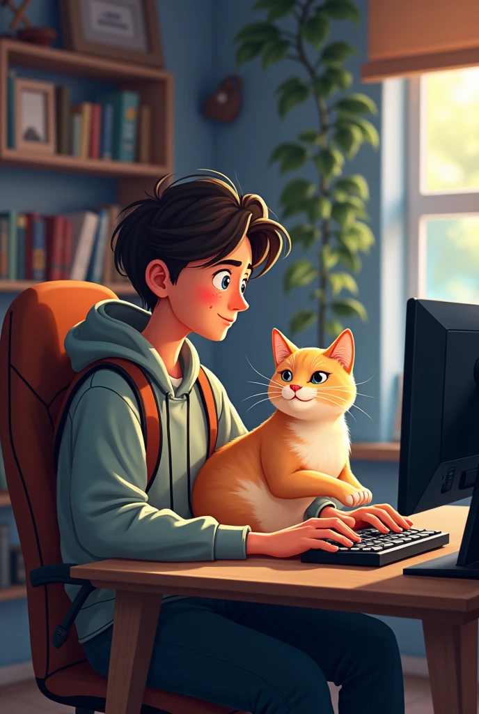 Gamemer, Life, university, man, cat are friends