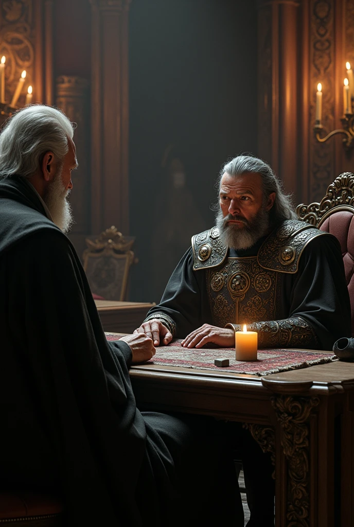 Τον sauron να κάθεται με τόν gandalf