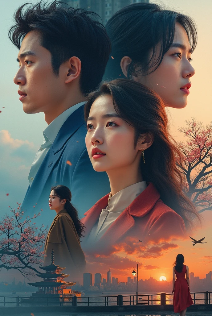 Creat a thumbnail about korean drama and movie
