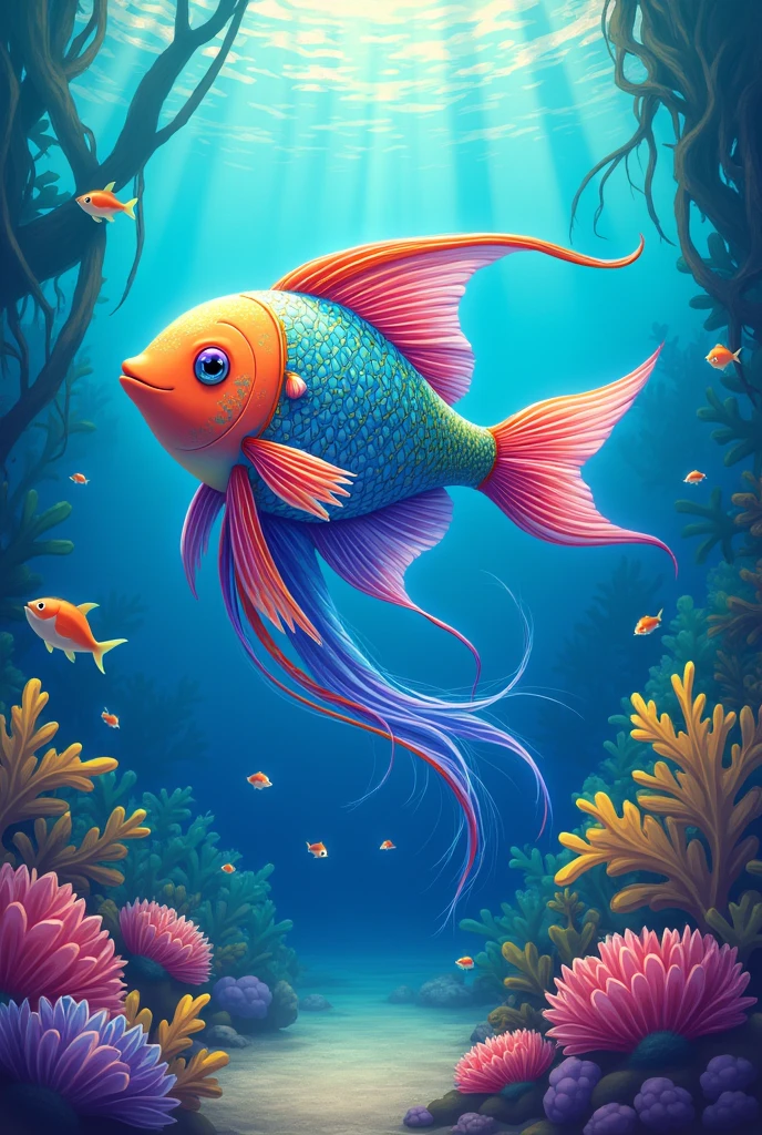 anime,Rainbow fish