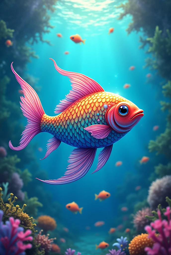anime,Rainbow fish