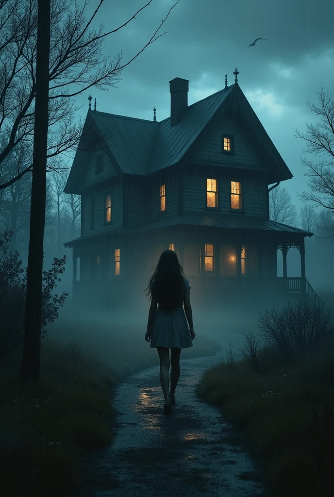 One stormy evening, a young woman named Lily, new to the town, was drawn to the house by curiosity. She had heard the stories but didn’t believe in ghosts. Determined to prove the rumors wrong, she decided to explore the house herself.