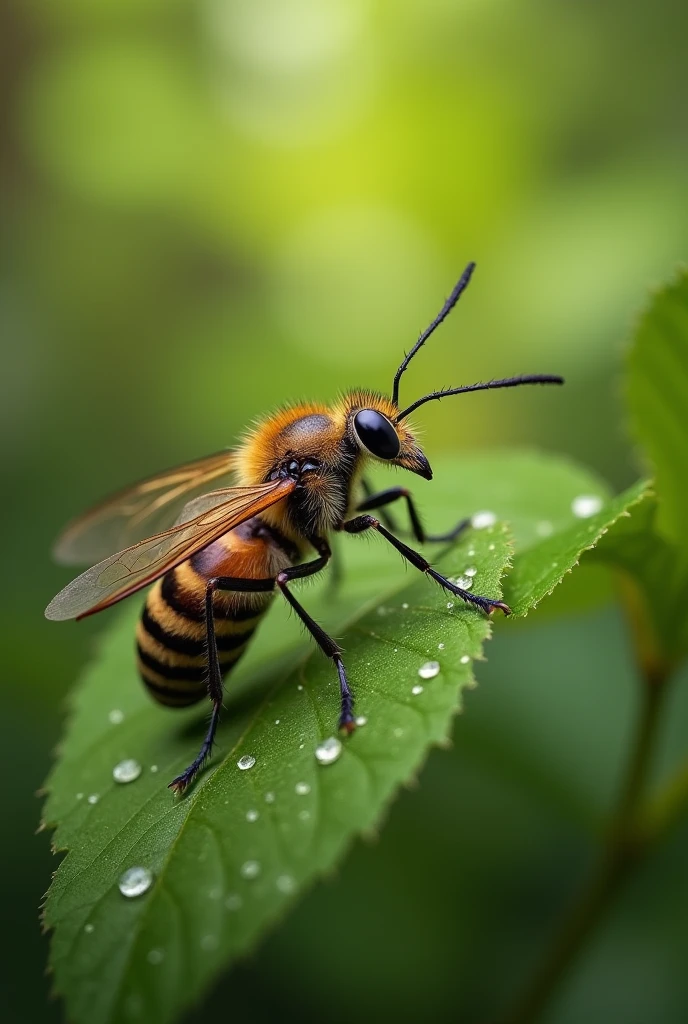 Armées de centaines d'insectes qui se battent dans la forêt 