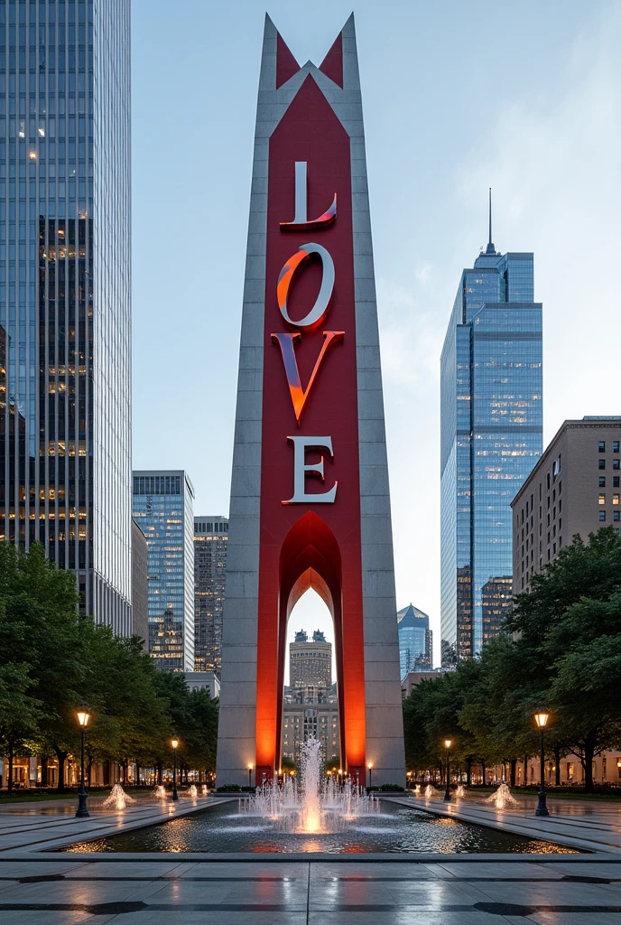 Philadelphia Love Park Monument

