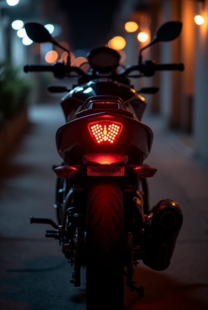 A modified back light of suzuki GS 150