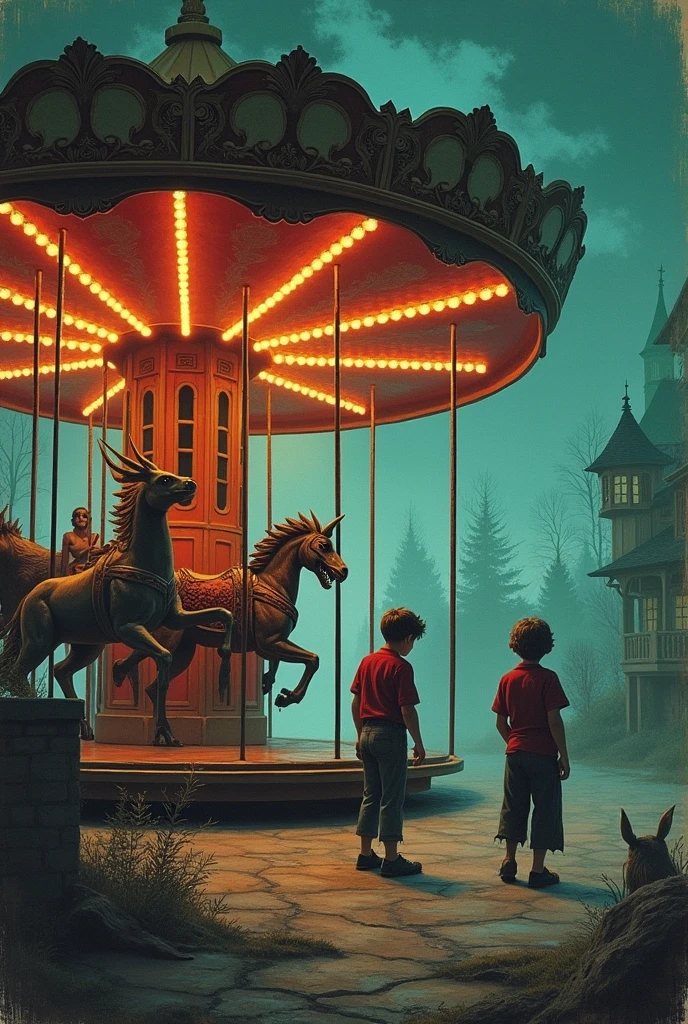 "Something Wicked This Way Comes, 1962", Ray Bradbury's fantasy science fiction novel. One , on All Hallows Eve, two thirr-old boyim anill, are no longer children overnight. As the carousel moves along amid the noise of the carnival, time changes from the present to the future and from the past to the future, and a nightmarish world where witches and dinosaurs roam unfolds. An exquisite rhythm that the lyric poet of science fiction asks the world. A great fantasy that follows in the footsteps of Poe.