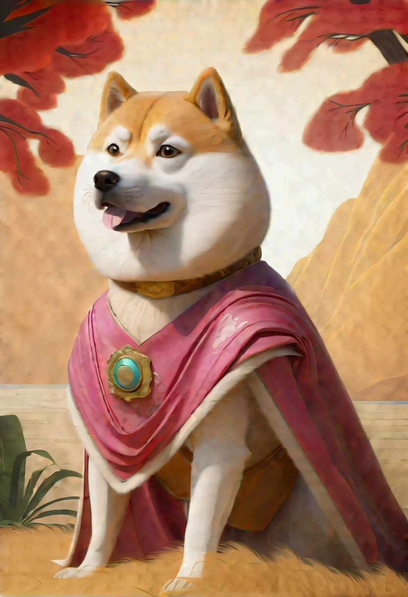 a doge meme, a cartoon dog with a quizzical expression, bright colors, meme text overlay, digital art, vibrant, humorous, funny, cute, adorable, playful, pop art style, bold graphic design, (best quality,4k,8k,highres,masterpiece:1.2),ultra-detailed,(realistic,photorealistic,photo-realistic:1.37)