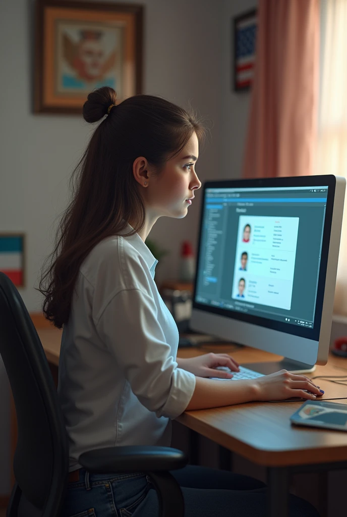 automated elections where a girl is voting online