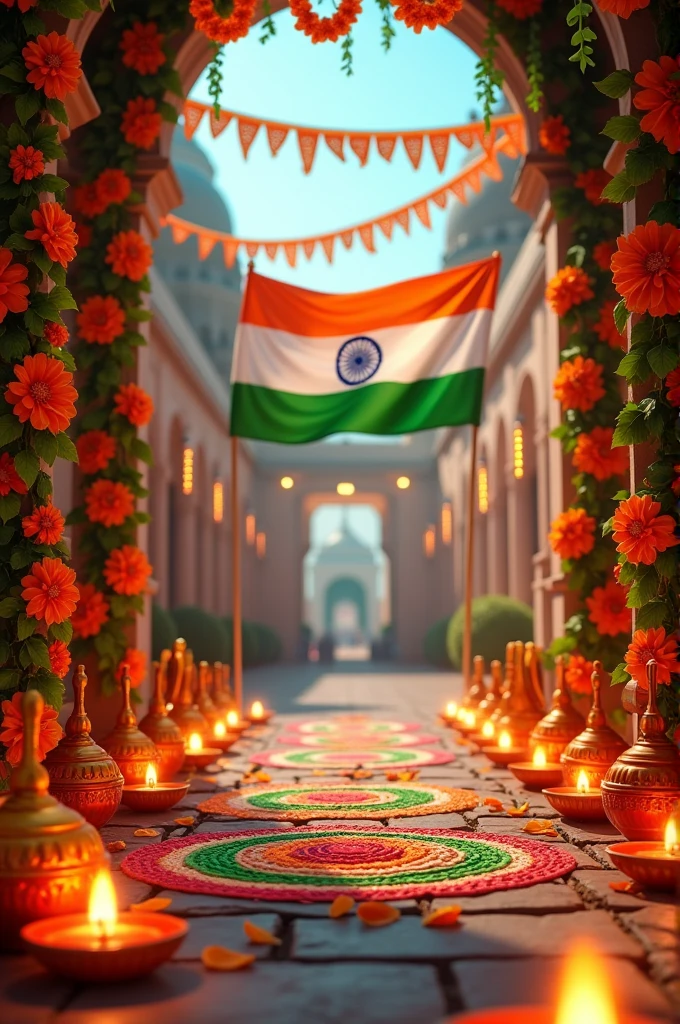 15 August Indian independence day decorations - SeaArt AI