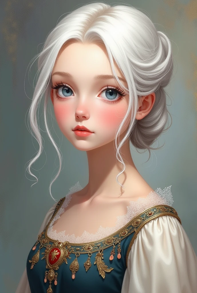 Anastasia Nikolaevna Romanova char anime white hair