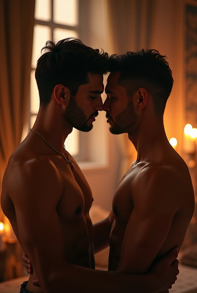 Gay kissing with quran reading 