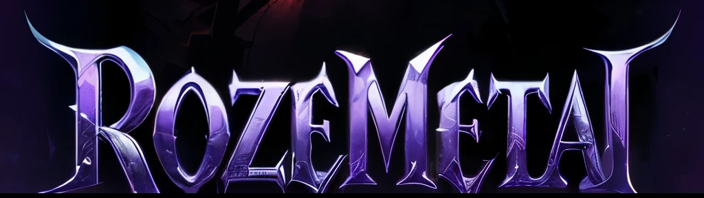 Create a symphonic metal-like logo for "ROZEMETAL"