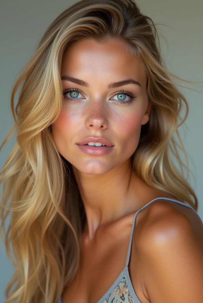 Front image taken by a professional photographer in perfect lighting, high resolution of Actress elisha cuthbert, blonde hair, bright light eyes, detailed sharp face, muscular body, Full body