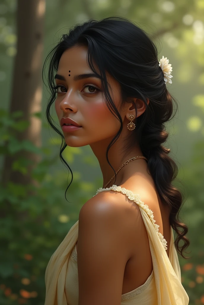Beautiful nude south Indian Brahmin girl