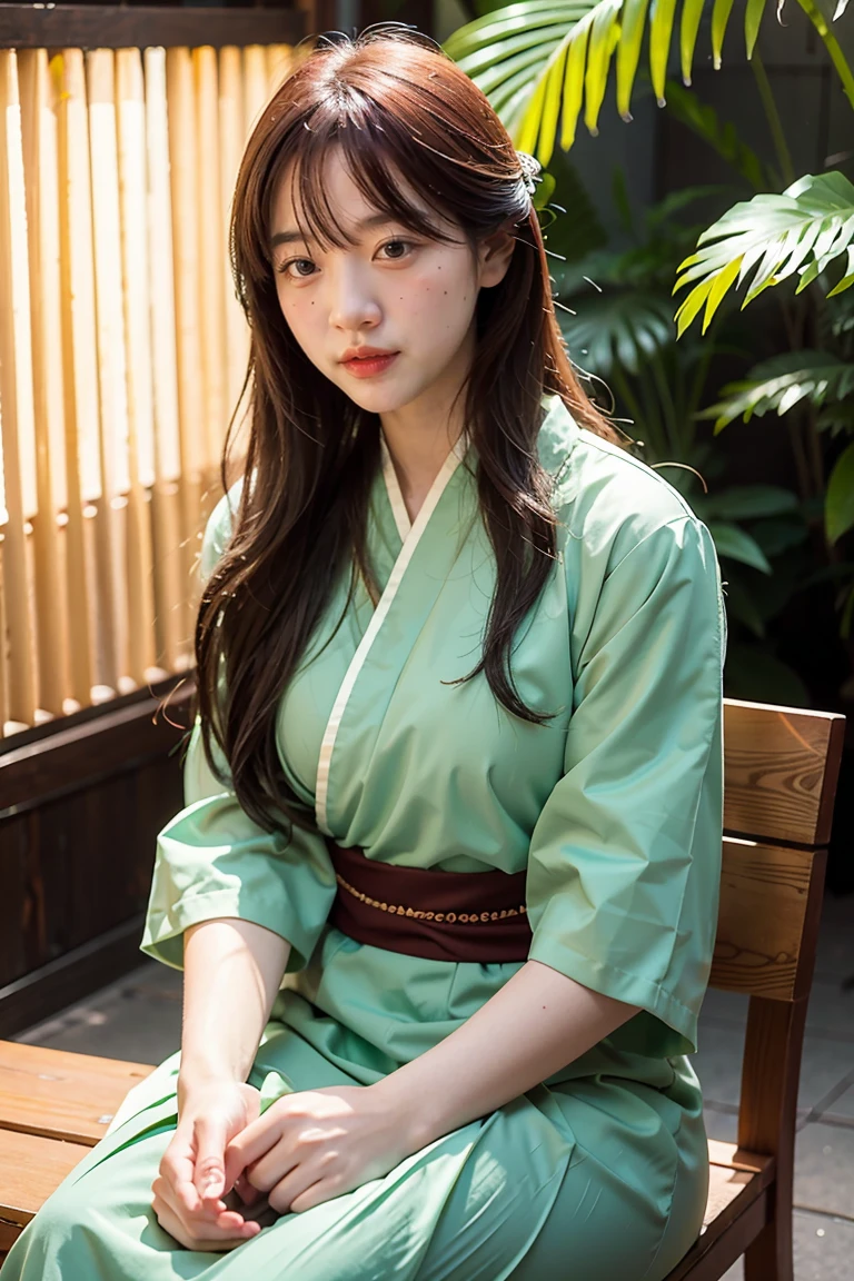 Microscopic World,Tilt-Shift Photography,Close-up of the face，A lovely girl wearing Hanfu in the courtyard at night，sit on the chair,firefly,moss,transparent,Ray rendering,reality的环境光,Dew Plant Texture,reality,Overhead shot,Smoky,Blur in close range,Stereo,Three-dimensional ancient style,light green,32K,uhd,Fluorescence,close up,Vein line drawing composition,Central Composition,Super Fine,Clearly layered,3D Rendering,Top lighting,masterpiece,Ultra-clear,Ultra-detailed,Clean picture,Cinematic lighting effects,Octane Rendering