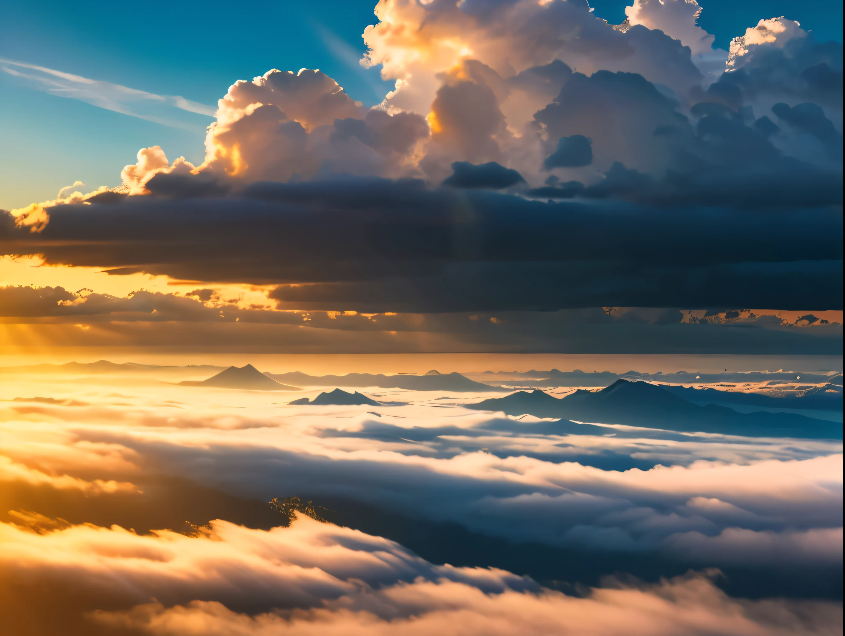 best quality,4k,8k,highres,masterpiece:1.2),ultra-detailed,(realistic,photorealistic,photo-realistic:1.37),dramatic sky,beautiful fluffy clouds,sunlight,sunbeams,vibrant colors,epic landscape,dramatic lighting,cinematic,breathtaking,awe-inspiring