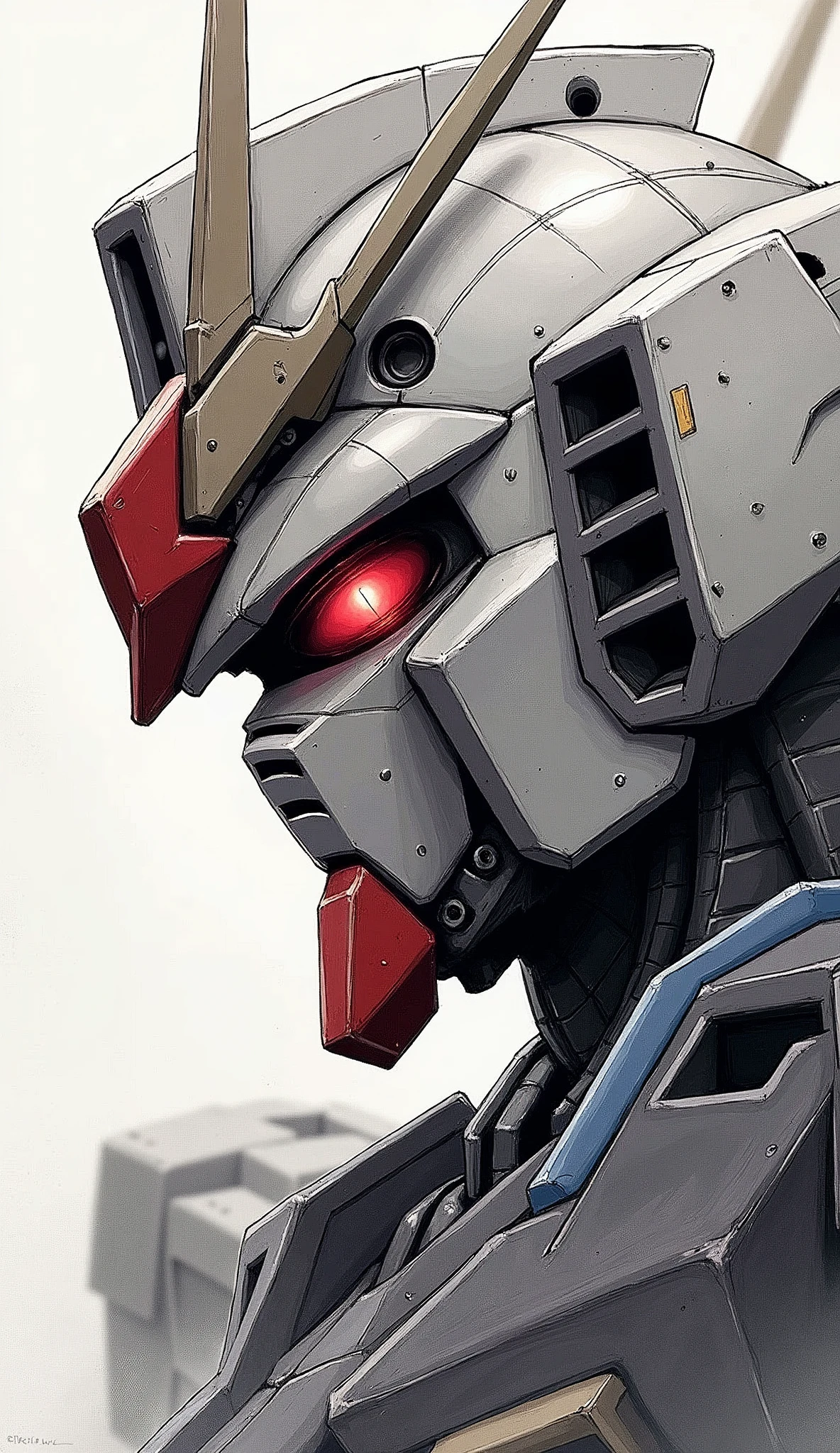 (masterpiece),(Highest quality),(Super detailed:1.2),(Ultra-high resolution),8k,wallpaper,(Best illustrations),(Design drawing),(rough sketch),(Hard Edge:1.2),robot,機動戦士Gundam,Gundam,RX78-2,(((Twin Eye))),(Detailed face drawing:1.3),(Cowboy Shot),(dynamic),universe space