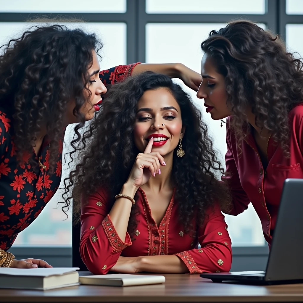 in luxerius office items sorrounded bright lighted modern indian office,three 65 years old indian ladies licking head scalps of each others,red lipsstick,realistic licking scalp with tongue,3c curly very long hair hair,styled with 100000 liters hair oil,hairs like viscus oiled pulp,slick combed hair lines highly visible,showered woth hair oil,Bathed with hair oil,{{{{{{NSFW}}}}},{{{{{Nudity}}}}},{{{{{{{{{{{Full Nude}}}}}}}}}}}}}}}}