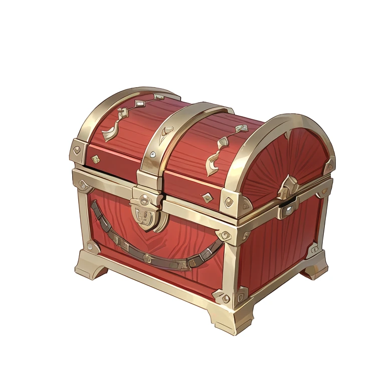 a close up of a red and gold Chest with a lock, small Chest, Chest, large Chest, Loot Boxes, treasure Chests, treasure Chest, plate armored Chest, covered Chest, Treasure Artifact, strong Chest, Role Playing Game Items, hiding large treasure Chest, Chest high, Object Art, original marble tree trunk, furry Chest, fluffy Chest, big Chest, Chestplate