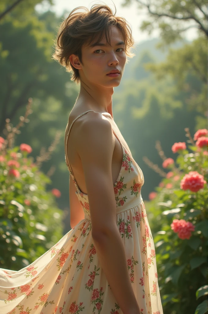 Guy in girls clothes