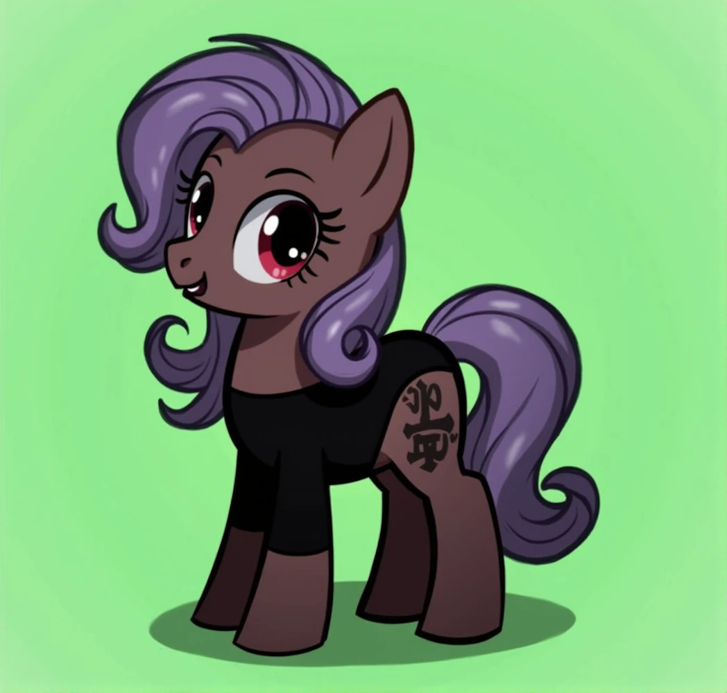 (My little pony), detailed face, ((black panties))