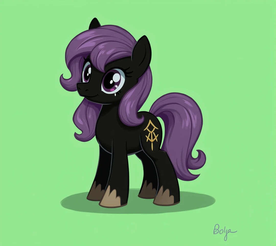 (My little pony), detailed face, ((black panties))