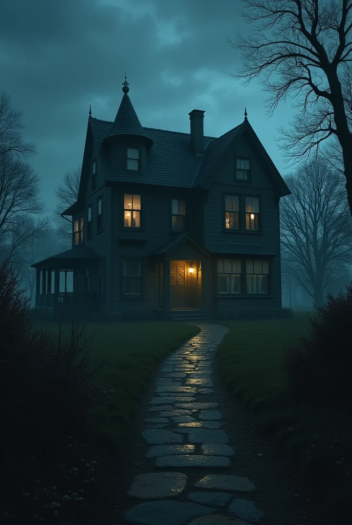 One stormy evening, a young woman named Lily, new to the town, was drawn to the house by curiosity. She had heard the stories but didn’t believe in ghosts. Determined to prove the rumors wrong, she decided to explore the house hersel