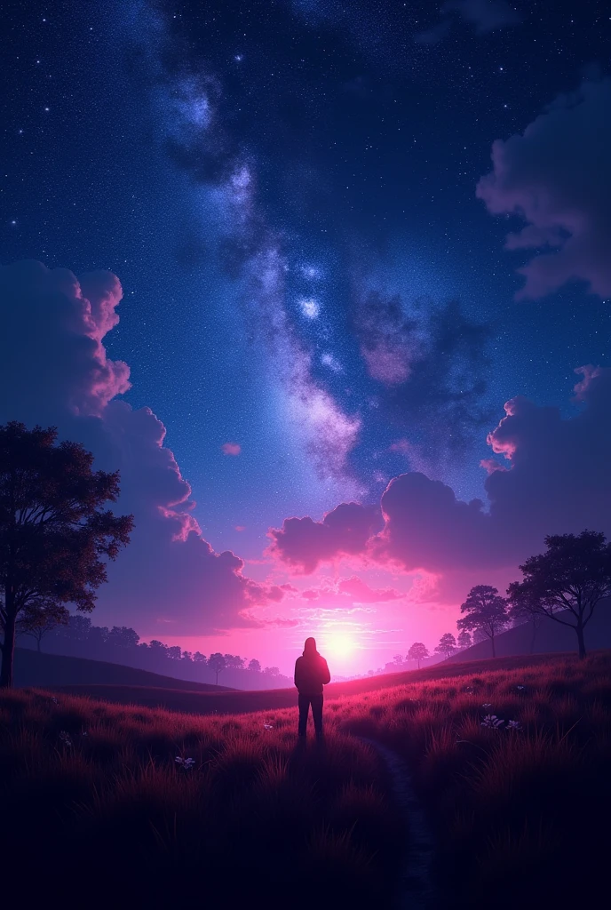 background　bright　Party　Dreamy　Vision　No one in the night sky　pop　wallpaper