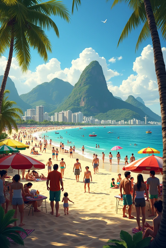 Create one on the beach in Rio de Janeiro