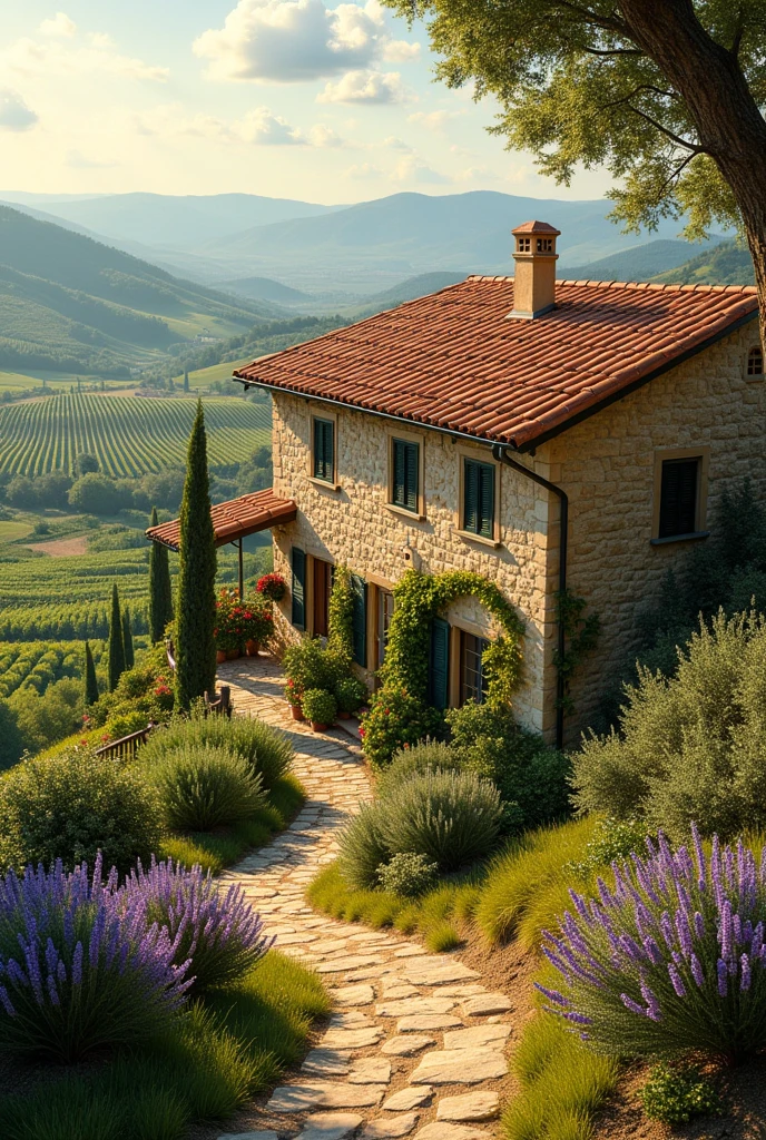House in an Italian vineyard