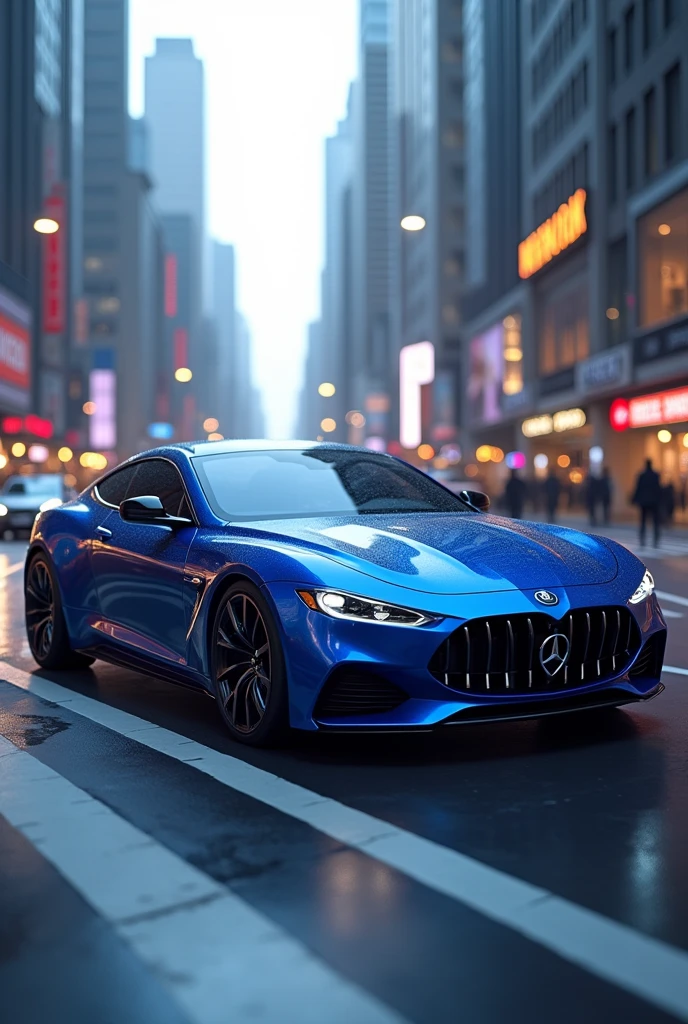 Blue car