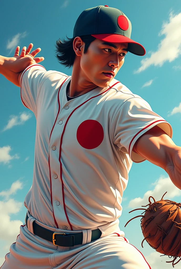 The baseball player looks really good, just as he is, he's not a foreigner but Japanese, it looks good!
A refreshing man with a bit more muscle
