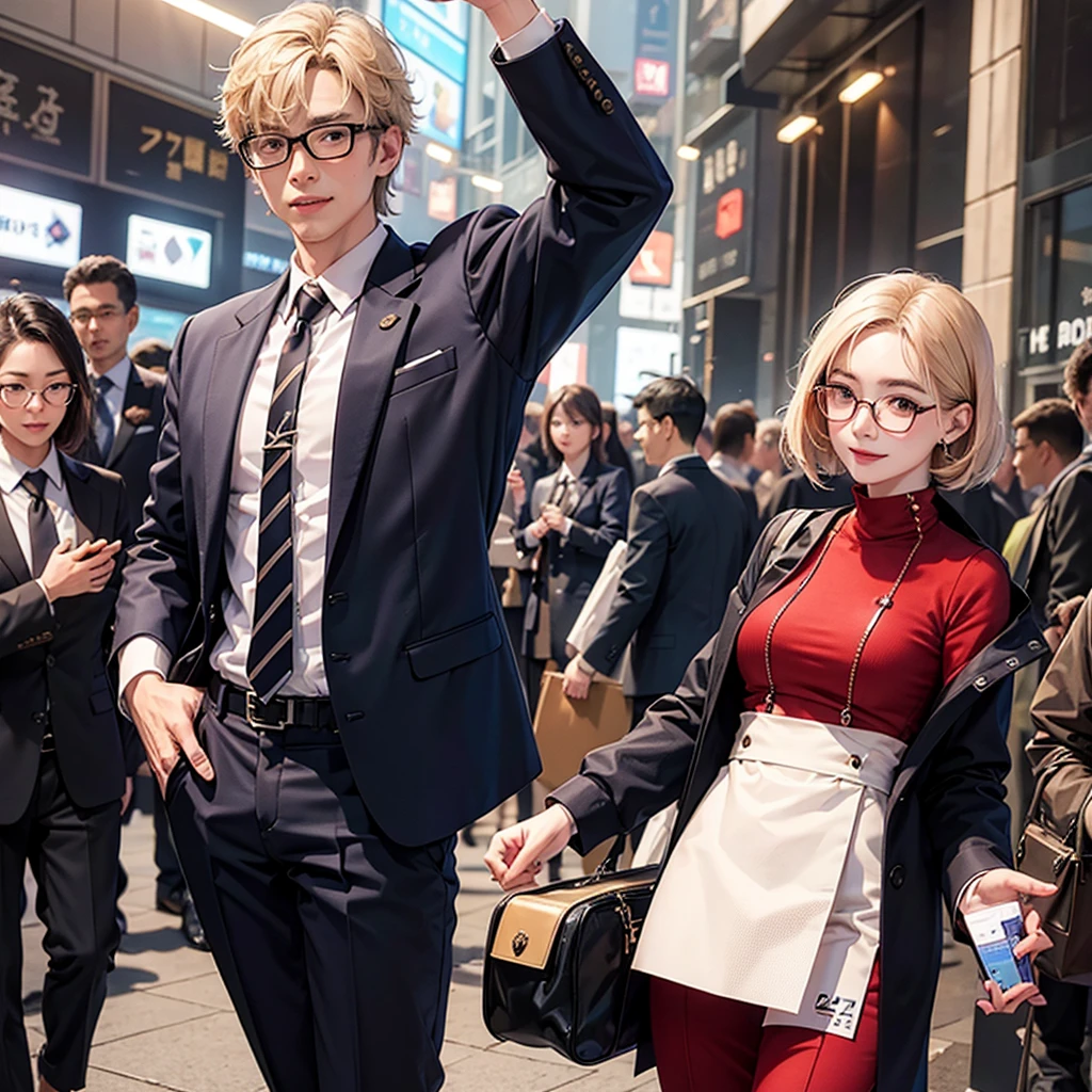 icon、Glasses、male、smile、Berry Short、29-year-old、Slender、Salaryman、suit