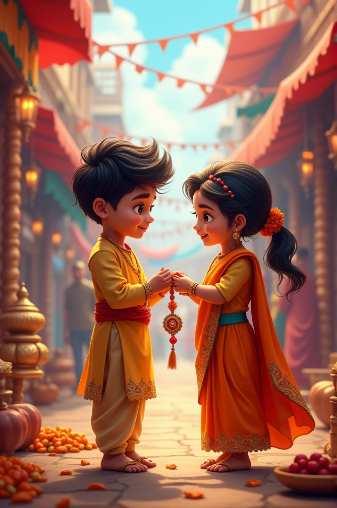 Create images of Indian festival rakshabandhan Rakhi
