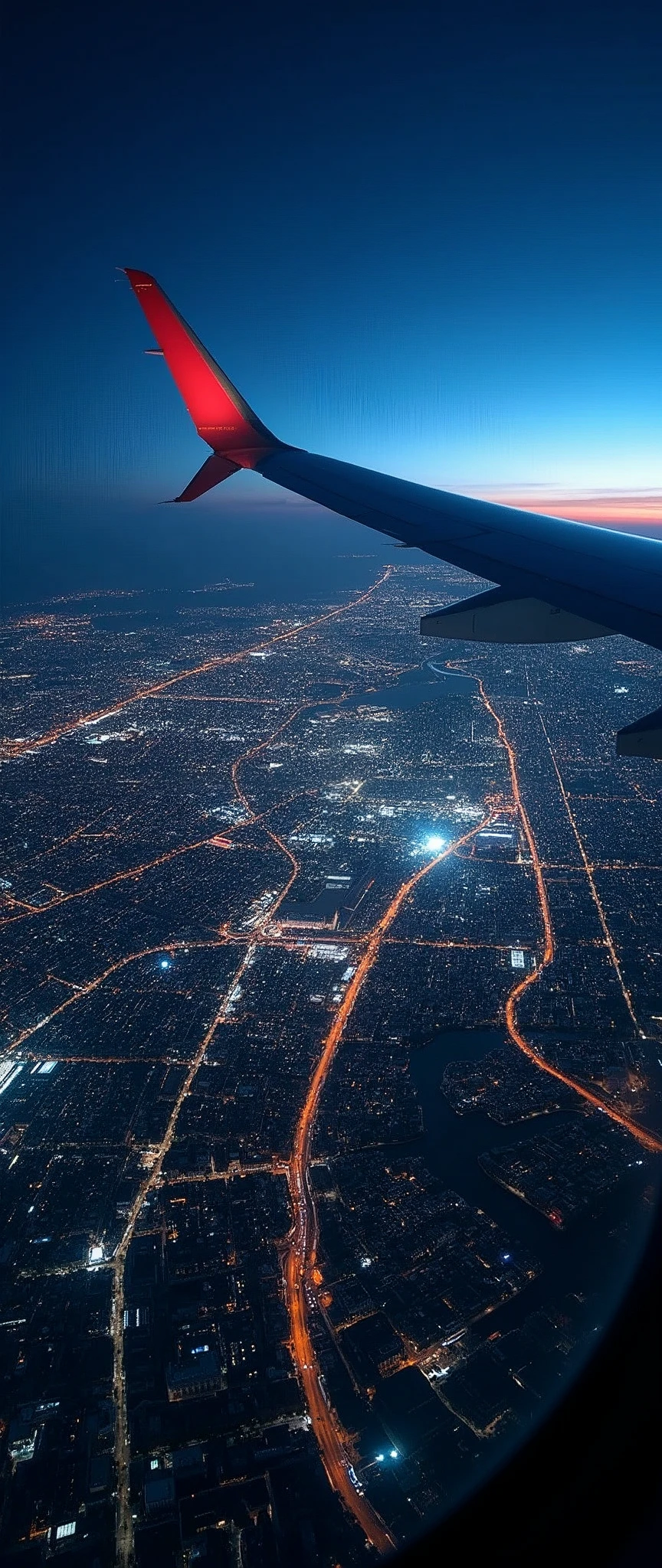 (Highest quality),(masterpiece:1.2),(Very detailed:1.2),Ultra-high resolution,Raw color photography,8k,Vast landscape photography,Realistic photos,Elaborate photos,View from the airplane window,Written boundary depth,Sharp focus,,Tokyo,Haneda Airport,Night view,Beautiful colors,Written boundary depth,Wide Light,Low contrast,Backlight,Sharp focus,Vibrant colors,Moving configuration