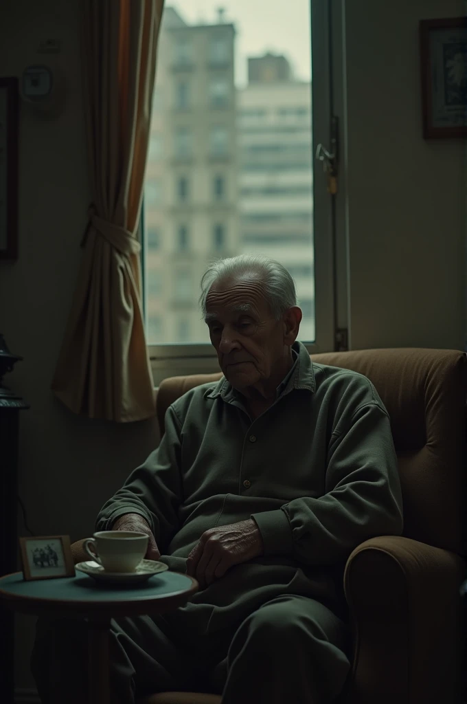 Discuss the theme of loneliness in old age and how simple acts of kindness and attention from a younger person can make a difference.