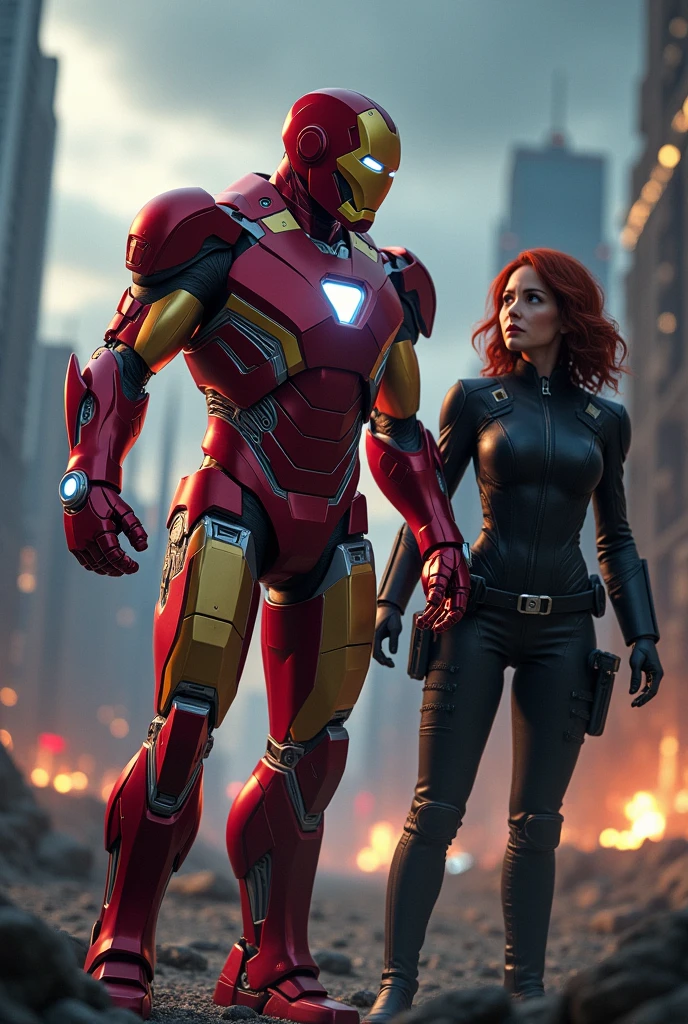 Iron man and Black widow