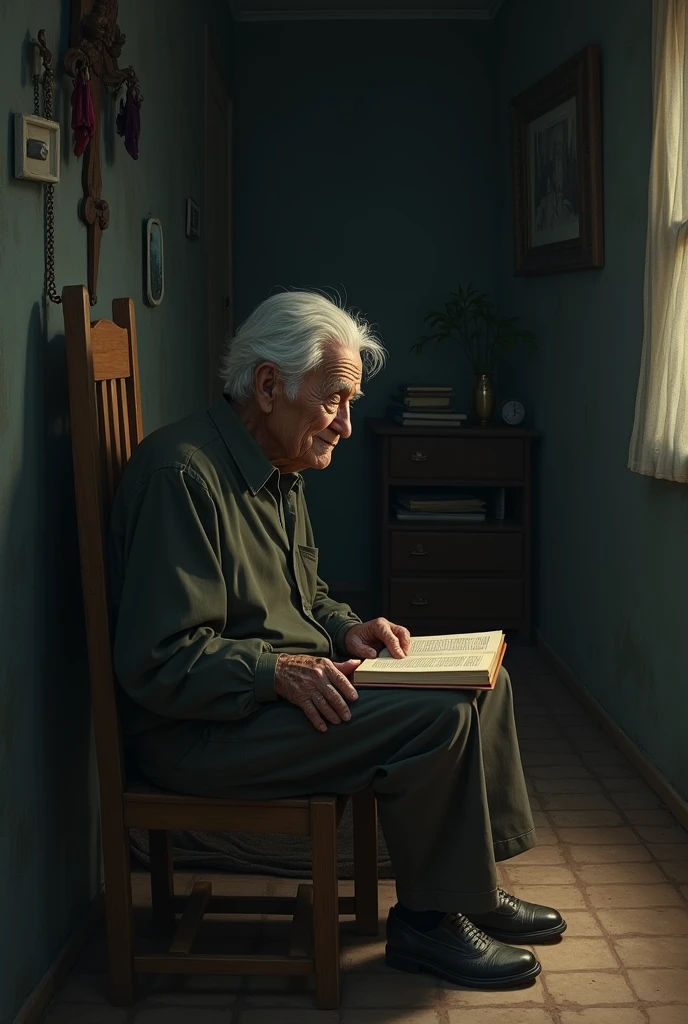 Discuss the theme of loneliness in old age and how simple acts of kindness and attention from a younger person can make a difference.